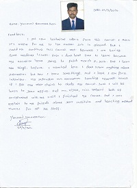 Yuvaraj Naveenethan plc TESTIMONIAL Photocopy